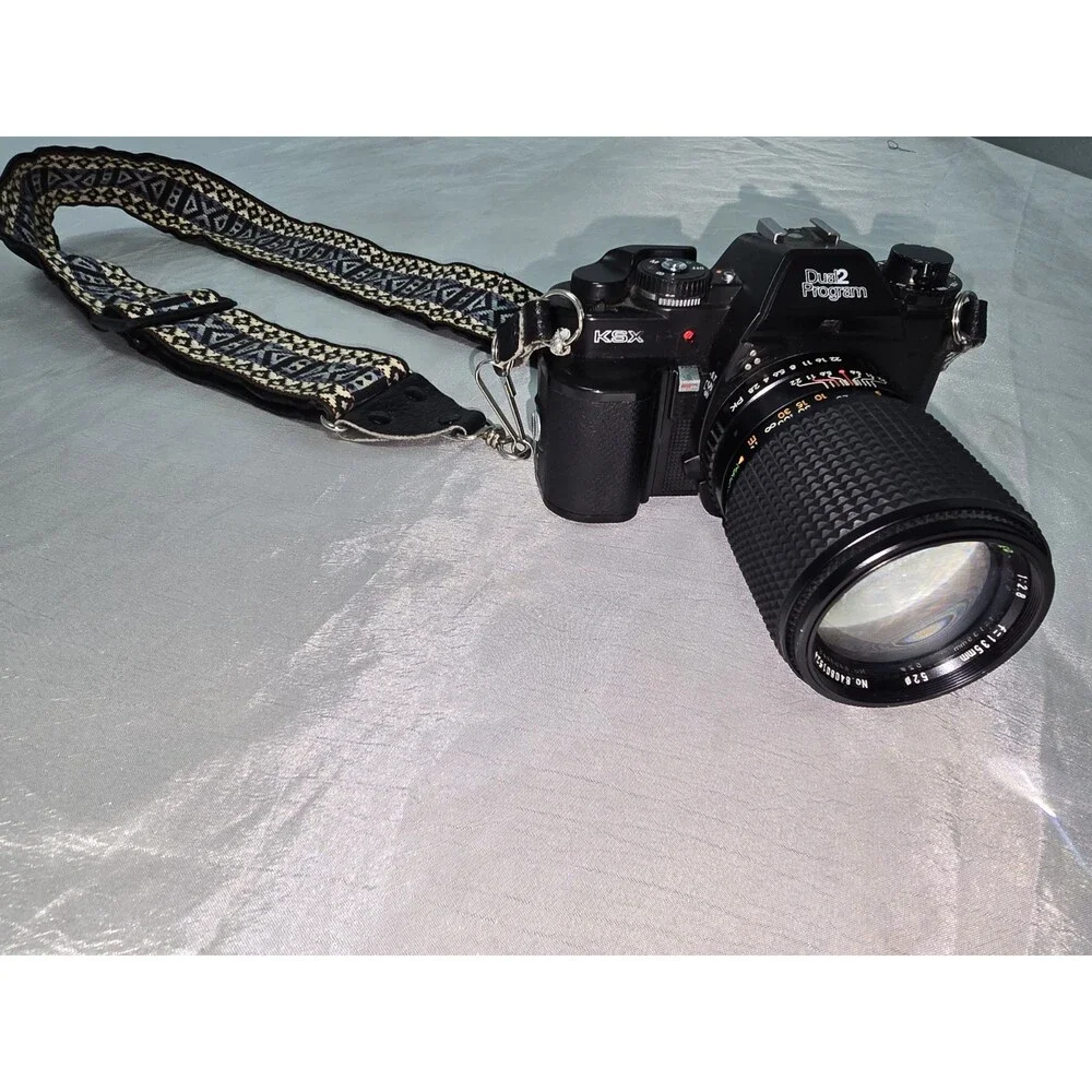 KSX-P DUAL 2 PROGRAM Multiple Lenses Vintage 35mm Camera Bag Japan Untested